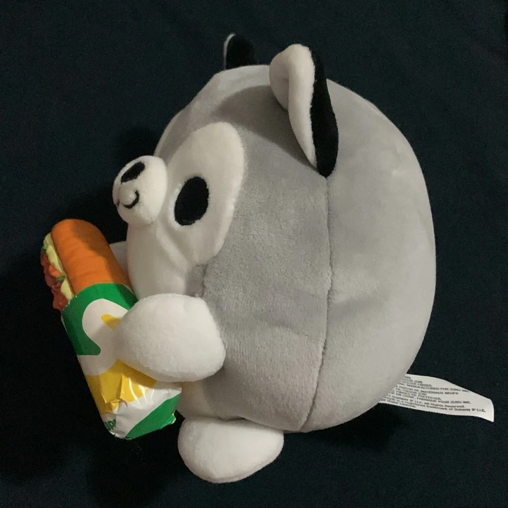 Zuru Snackles Nigel Husky Dog Subway Sandwich Plush 6”